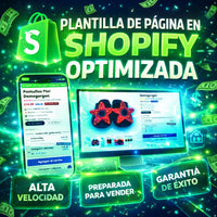Plantilla para página web completa en Shopify para vender x1000